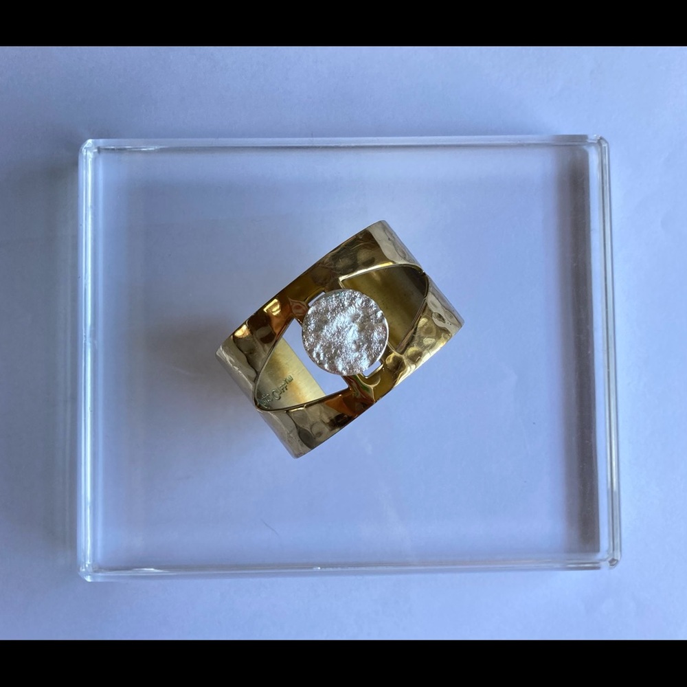 Rustic Cuff Gold Cuff - image 1